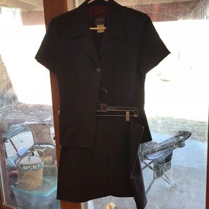 Purple Suit Jacket &Skirt